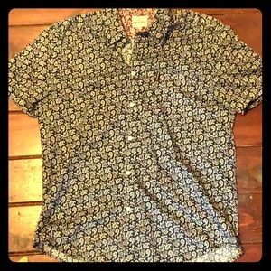 Paisley black and white Ben Sherman men’s shirt